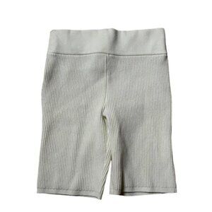 Lululemon Ribbed Knit High Rise Shorts 8" Lemon Sorbet Size 6